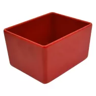 Dalebrook Melamine Red Rectangular Chunky Crock 16.2x13x10cm 1.5 Litre