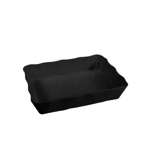 Dalebrook Aalto Melamine Black Rectangular Dish 28x21cm 2.3 Litre