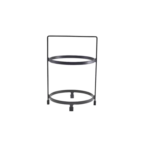 GenWare Black Coated Steel Two Tier Presentation Plate Stand 20.5x21.5x30.5cm