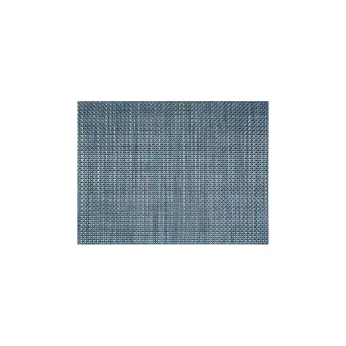 Front of the House Metroweave Vinyl Rectangular Indigo Basketweave Mat 40.5x30.5cm