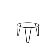 GenWare Black Coated Steel Anti-Slip Round Hairpin Riser 15cm