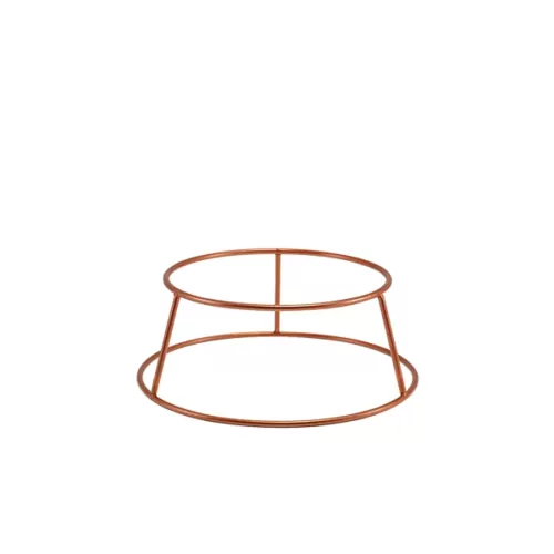 Genware Copper Anti-Slip Round Buffet Riser 10cm