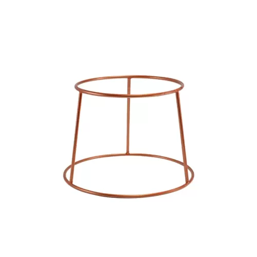 Genware Copper Anti-Slip Round Buffet Riser 18cm