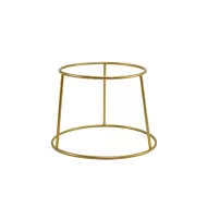 Genware Gold Anti-Slip Round Buffet Riser 18cm