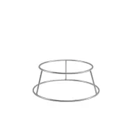 Genware Silver Anti-Slip Round Buffet Riser 10cm