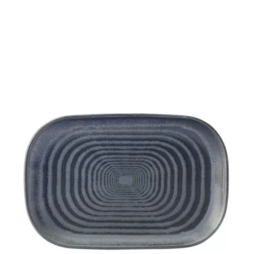 Utopia Circus Porcelain Denim Rectangular Platter 25x17cm