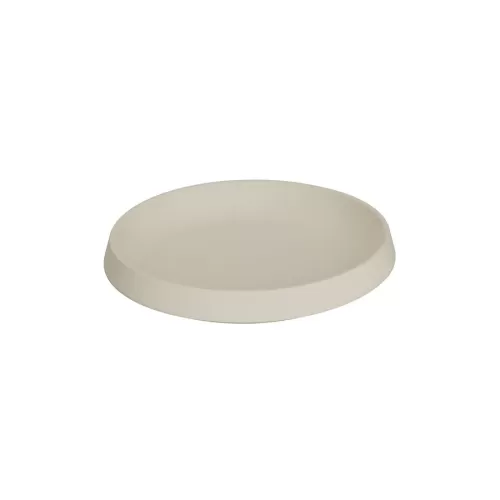 Dalebrook Trafalgar Parchment Melamine Small Shallow Round Bowl 24.5x22.5x3.4cm