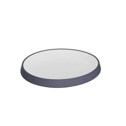 Dalebrook Trafalgar White & Grape Melamine Medium Shallow Round Bowl 28x26x3.9cm