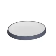 Dalebrook Trafalgar White & Grape Melamine Large Shallow Round Bowl 31.8x29.6x4.4cm