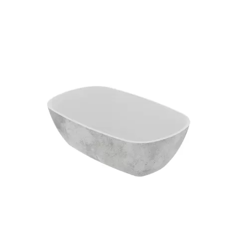 Dalebrook White Carrara Melamine 1/4 Gastronorm Crock 26.5x16.2x8cm 1.5 Litre