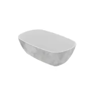 Dalebrook White Urban Melamine 1/4 Gastronorm Rectangular Crock 26.5x16.2x8cm 1.5 Litre