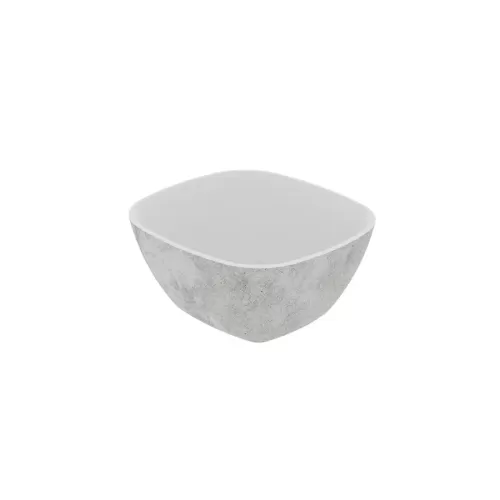 Dalebrook White Urban Melamine 1/6 Gastronorm Rectangular Crock 17.6x16.2x8cm 1 Litre