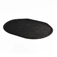 Dalebrook Mineral Noir Crackle Oval Platter 22.9x30.5cm