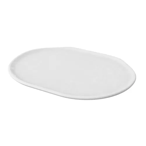 Dalebrook Mineral Blanche Crackle Oval Platter 22.9x30.5cm