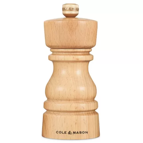 Cole & Mason London Natural Beech Wood Salt Mill 13cm