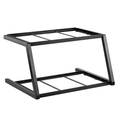 TableCraft Large Black Powder Coated Grab & Go Two Tiered 1/1 Gastronorm Frame 59.5x45x33cm