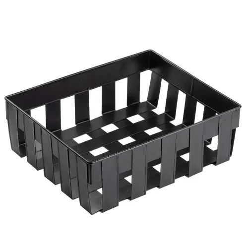 TableCraft Forge Collection Rectangular Black Galvinised Steel 1/3 Gastronorm Basket 26x16.8.5cm