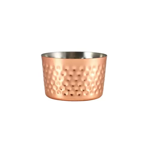 GenWare Copper Plated Round Hammered Mini Serving Cup 8x5cm 23cl 8.1oz