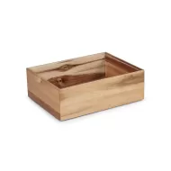 Pujadas Wooden Brown Basket 45 x 30 x 10cm