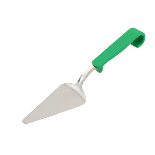 Genware Buffet Pro Pastry Server Stainless Steel Green Plastic Handle