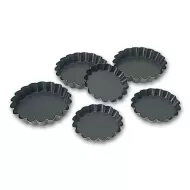 Matfer Bourgeat Exopan Fluted Tartlet 8 x1.2cm Non-Stick