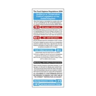 Mileta Kitchen Food Safety Sign - Cook Chill Safety Guidelines Notice Vinyl Sign 100x2500mm
