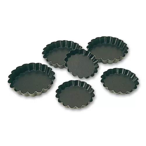 Matfer Bourgeat Exopan Fluted Tartlet 10x1.8cm Non-Stick