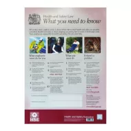 Mileta Health & Safety Law Poster Encapsulated 32x42cm