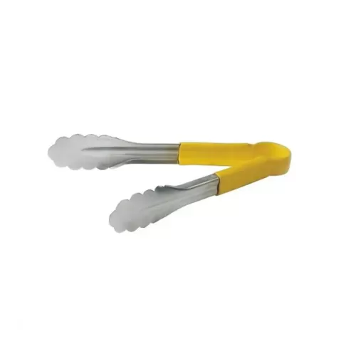 Prepara Tongs Stainless Steel 24cm Yellow Non Slip Handle