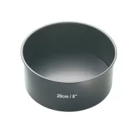 MasterClass Non-Stick Carbon Steel Round Loose Base Deep Cake Pan 20cm