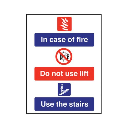 Do Not Use Lift In Case Of Fire Sign