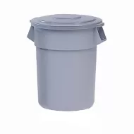 Rubbermaid Brute Round Container Grey Polyethylene 208.2ltr W83.5 x H84.3 x D67cm
