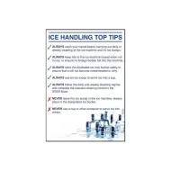 Mileta Ice Machine Top Tips Laminated A3 Poster