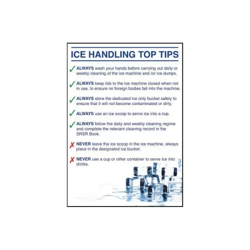 Mileta Ice Machine Top Tips Laminated A3 Poster