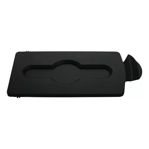 Slim Jim® Recycling Station Closed Lid Black