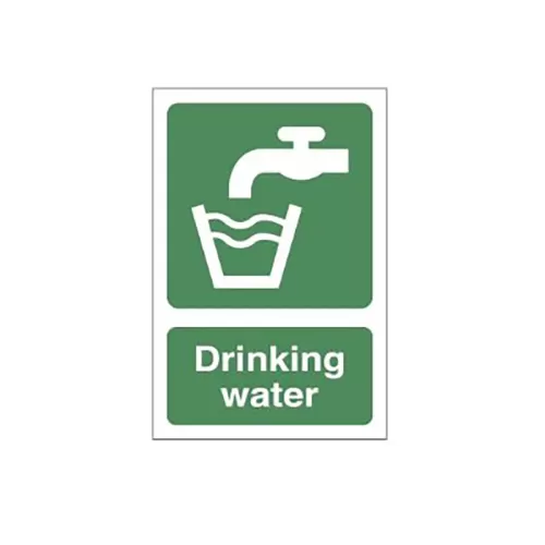 Mileta Self-adhesive Vinyl Drinking Water Notice 100 x 150mm