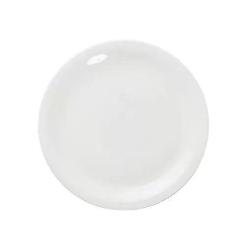 Great White Porcelain Round Narrow Rim Plate 24cm