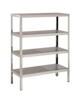 4 Tier Stainless Steel Shelving Unit