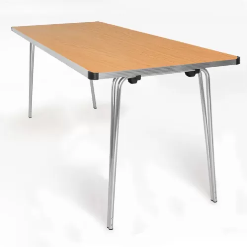 Folding Table 1830 x 685 x 760H - Oak laminated top